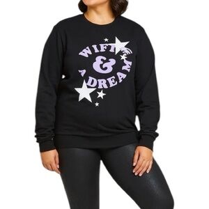 MONAT Women’s Black WiFi & A Dream Crewneck Sweatshirt